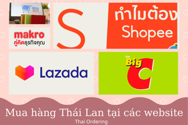 Các trang website mua hàng Thái Lan trực tuyến
